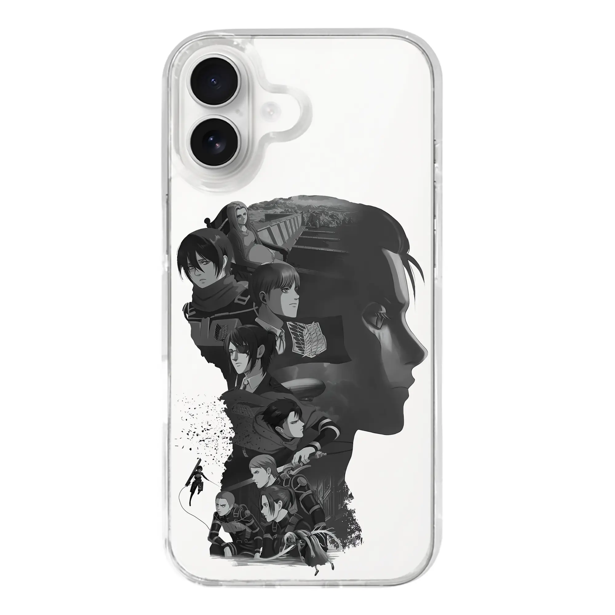 進撃の巨人 グッズ リヴァイ・アッカーマン - iPhone 17シリーズ 透明スマホケース – 薄型・耐衝撃・精密フィット保護カバー